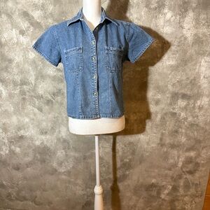 Denim Button Down Shirt (Love 14)